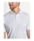Crown Comfort Cotton Polo Harp Stripe in Maritime by Peter Millar