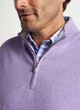 Whitaker Quarter-Zip Sweater in Wild Lilac by Peter Millar