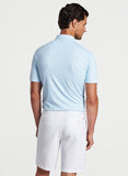 Diamond In The Rough Performance Jersey Polo in Blue Frost by Peter Millar