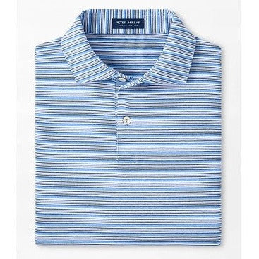 Octave Performance Jersey Polo in Regatta Blue by Peter Millar