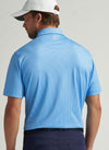 Gingham Performance Jersey Polo in Blue Sea by Peter Millar