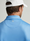 Gingham Performance Jersey Polo in Blue Sea by Peter Millar