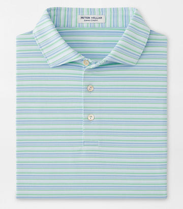 Atrium Performance Jersey Polo in Pale Blue by Peter Millar