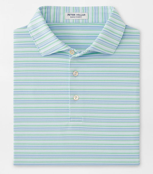 Atrium Performance Jersey Polo in Pale Blue by Peter Millar