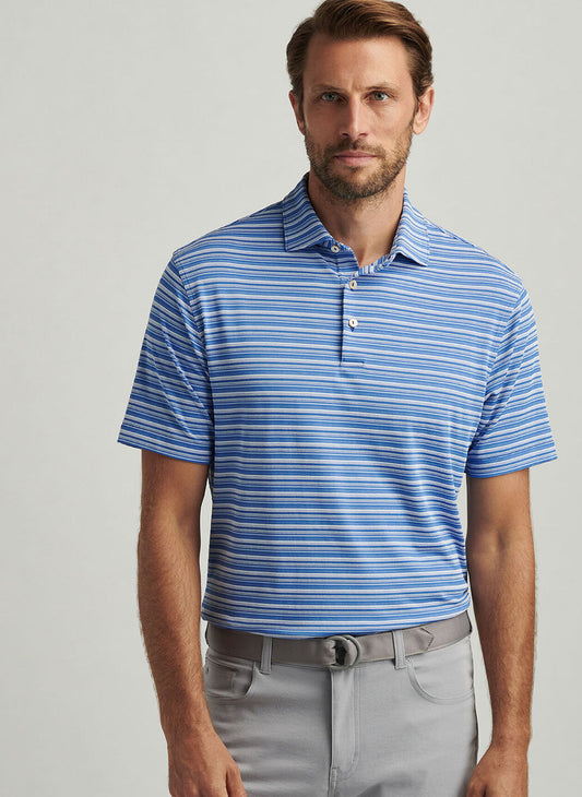 Atrium Performance Jersey Polo in Sailor Blue by Peter Millar
