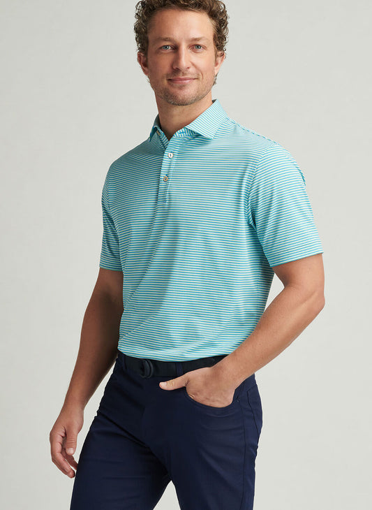 Linden Performance Jersey Polo in Riverbed by Peter Millar