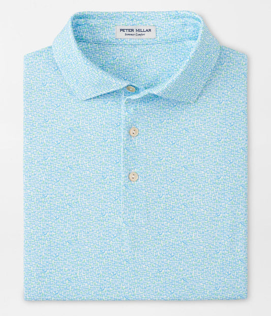 Mezcal Performance Jersey Polo in White by Peter Millar