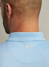 Phoenix Performance Jersey Polo in White/Sailor Blue by Peter Millar