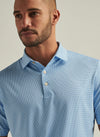 Phoenix Performance Jersey Polo in White/Sailor Blue by Peter Millar