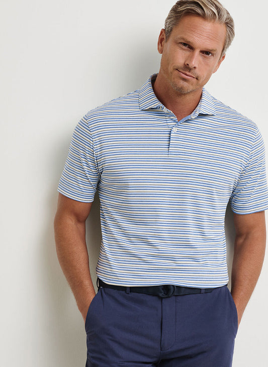Cadence Performance Jersey Polo in Fountain Blue by Peter Millar