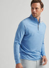 Stealth Performance Quarter-Zip in Fountain Blue by Peter Millar