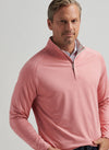 Stealth Performance Quarter-Zip in Pink Crepe by Peter Millar
