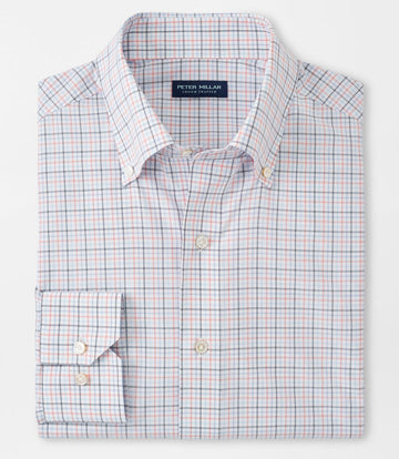 Getz Performance Poplin Sport Shirt in Navy by Peter Millar