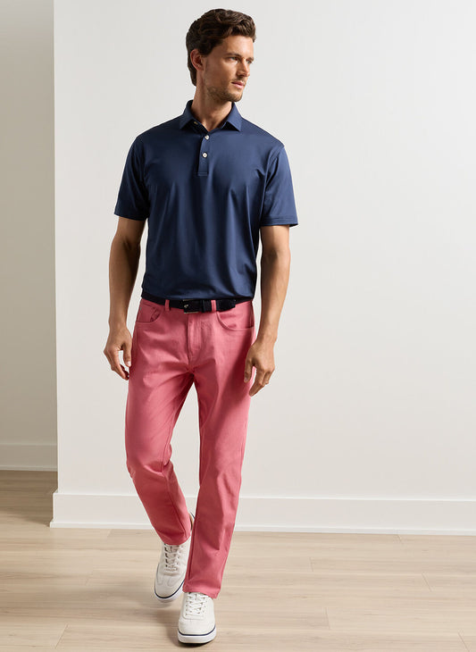 eb66 Performance Five-Pocket Pant in Chili Red by Peter Millar