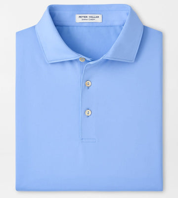 Solid Performance Jersey Polo in Bluebird by Peter Millar