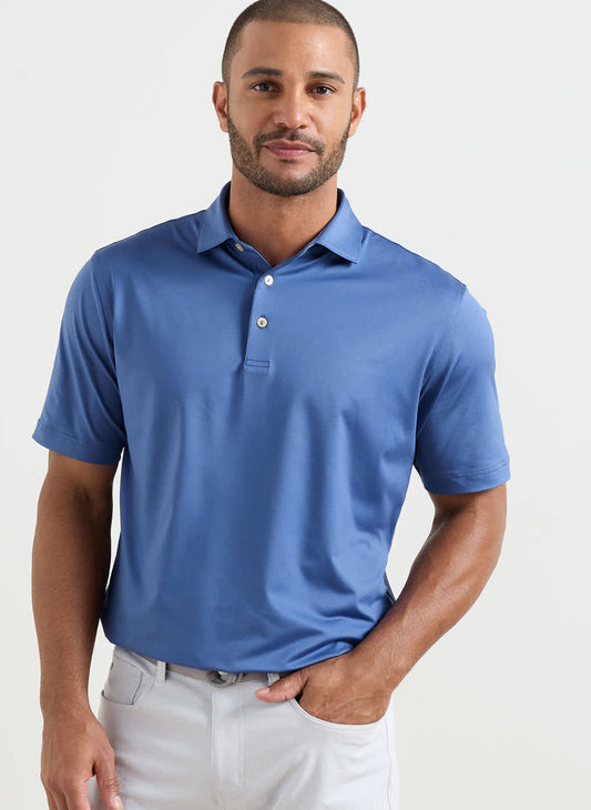 Solid Performance Jersey Polo in Windsor Blue by Peter Millar