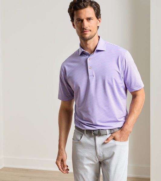 Hales Performance Jersey Polo in Purple Iris by Peter Millar