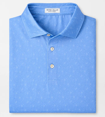 Guitar Solo Performance Jersey Polo in Bluebird by Peter Millar