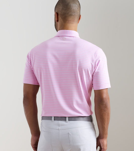 Dunnes Performance Jersey Polo in Pink Parfait by Peter Millar