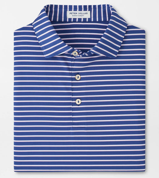 Dunnes Performance Jersey Polo in Sport Navy by Peter Millar