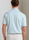 Dunnes Performance Jersey Polo in White/Snow Pea by Peter Millar