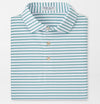 Dunnes Performance Jersey Polo in White/Snow Pea by Peter Millar