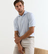 Paper Plane Performance Jersey Polo in White by Peter Millar