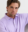 Gingham Performance Jersey Polo in Purple Iris by Peter Millar