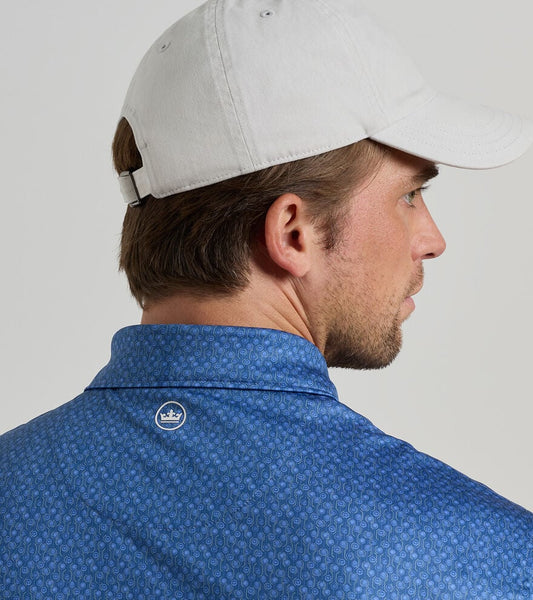 Pole Position Performance Jersey Polo in Windsor Blue by Peter Millar