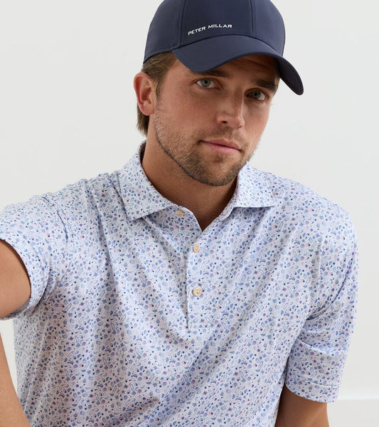 Oyster Roast Performance Jersey Polo in White by Peter Millar