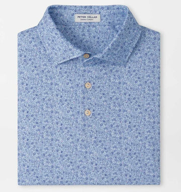 Parker Performance Jersey Polo in Stream Blue by Peter Millar