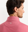 Perth Mélange Performance Quarter-Zip in Chili Red by Peter Millar