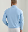 Perth Sugar Stripe Performance Quarter-Zip in Bluebird by Peter Millar