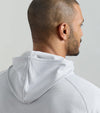 Pine Houndstooth Performance Hoodie in Gale Grey by Peter Millar