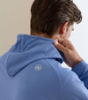 Pine Houndstooth Performance Hoodie in Sport Navy by Peter Millar