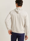 Pine Sugar Stripe Performance Hoodie in Biscuit by Peter Millar