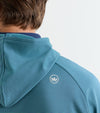 Pine Sugar Stripe Performance Hoodie in Sport Navy by Peter Millar
