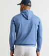 Pine Sugar Stripe Performance Hoodie in Windsor Blue by Peter Millar