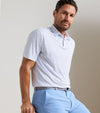 Featherweight Cornhole Performance Polo in White by Peter Millar