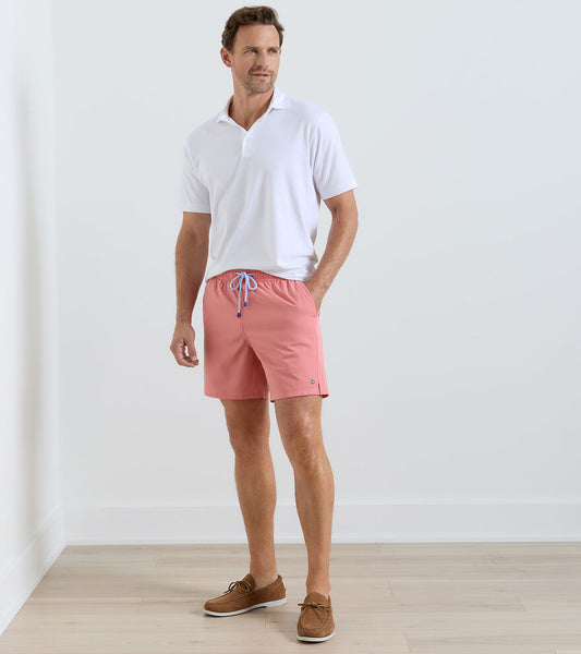 Crown Swim Trunk in Venetian Pink by Peter Millar