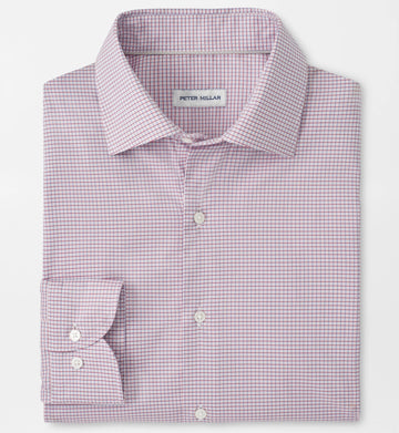 Conway Crown Lite Cotton-Stretch Sport Shirt in Chili Red by Peter Millar