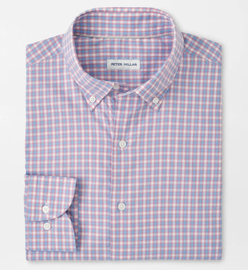 Felix Crown Lite Cotton-Stretch Sport Shirt in Chili Red by Peter Millar