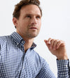 Felix Crown Lite Cotton-Stretch Sport Shirt in Navy by Peter Millar