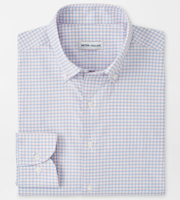 Gregory Performance Twill Sport Shirt in Cosmic Peach by Peter Millar