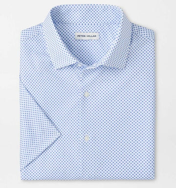 Cecil Performance Poplin Sport Shirt in Cloudy Blue by Peter Millar