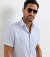 Cecil Performance Poplin Sport Shirt in Cloudy Blue by Peter Millar