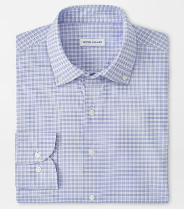 Phillip Performance Twill Sport Shirt in Light Violet by Peter Millar
