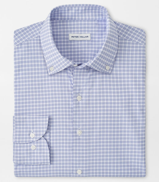 Phillip Performance Twill Sport Shirt in Light Violet by Peter Millar