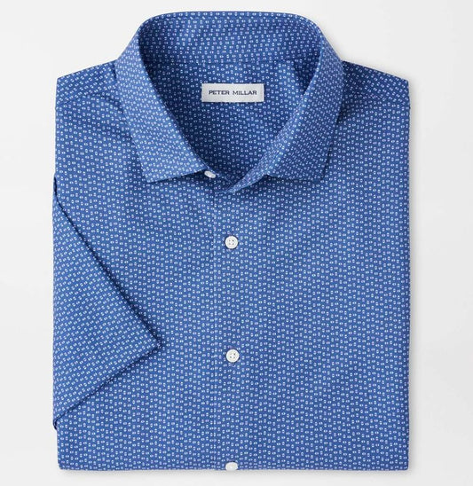 Jackson Performance Poplin Sport Shirt in Windsor Blue by Peter Millar