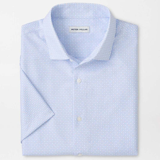 Baldwin Performance Poplin Sport Shirt in Cottage Blue by Peter Millar